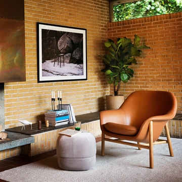 Normann Copenhagen Drape Lounge Chair Low Oak - Ultra 41574 vardagsrum