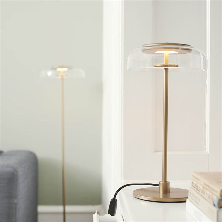 Nuura Blossi Bordlampe Nordic Gold/Clear Stue