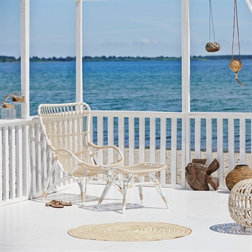 Sika-Design Outdoor Monet Fotpall och stol vit