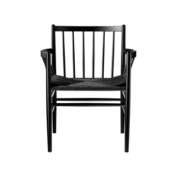 FDB Møbler J81 stol - Svart m/svart bok
